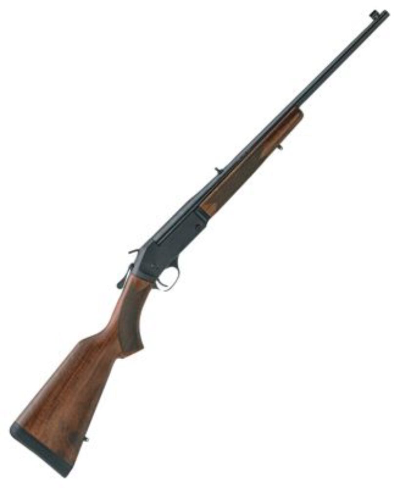 Henry H015243 Single Shot  243 Win Caliber with 1rd Capacity, 22 Barrel, Overall Blued Metal Finish & American Walnut Stock, Right Hand (Full Size)