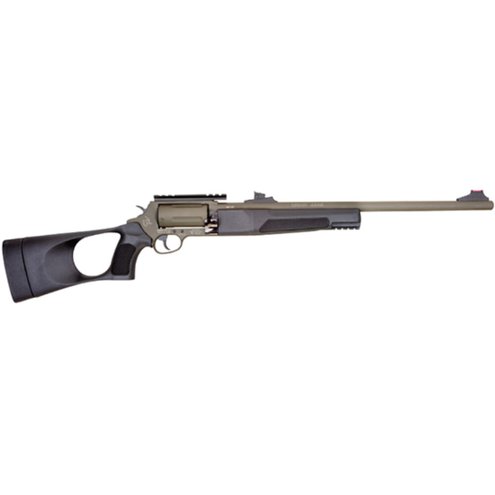 Rossi SCJT4510B Circuit Judge  45 Colt (LC) Caliber or 410 Gauge with 5rd Capacity, 18.50 Barrel, Moss Green Cerakote Metal Finish & Black Fixed Thumbhole Stock Right Hand (Full Size)