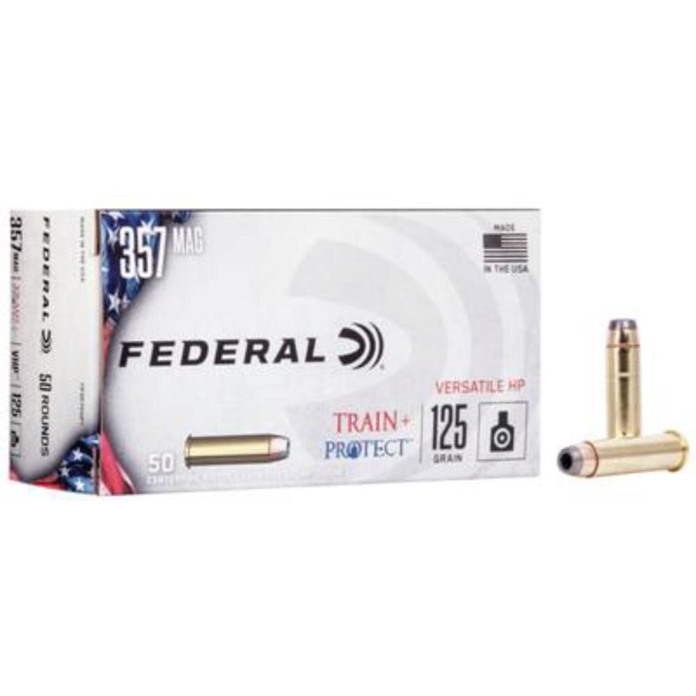 Federal TP357VHP1 Train + Protect  357 Mag 125 gr Versatile Hollow Point (VHP) 50 Per Box/ 10 Cs