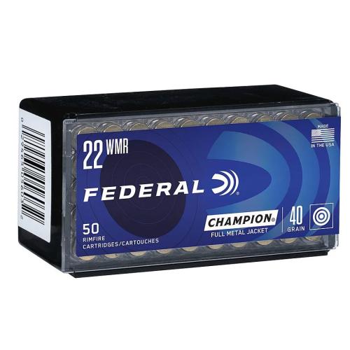 Federal Premium Champion Training - Rimfire .22 Winchester Magnum Rimfire 40 Grain Full Metal Jacket