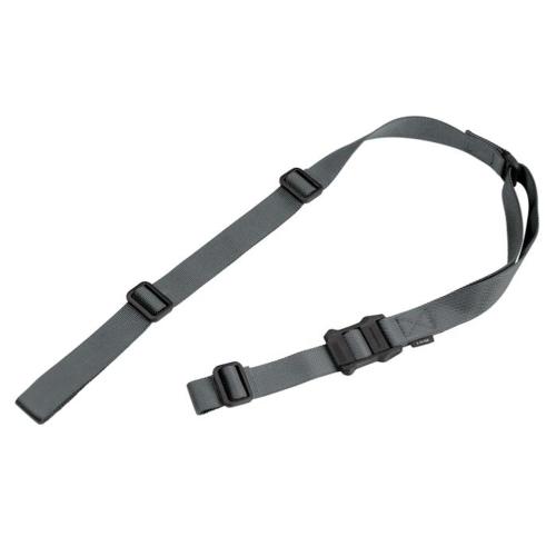 Magpul MAG513-GRY MS1 Sling 1.25 W x 48- 60 L Adjustable Two-Point Gray Nylon Webbing for Rifle