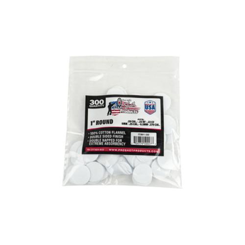 Pro-Shot 1300 Cleaning Patches  22-270 Cal 1 Cotton Flannel 300 Per Bag