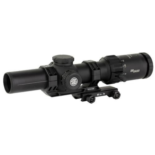 Sig Sauer Electro-Optics SOTM11000 Tango-MSR LPVO Black 1-10x28mm 34mm Tube Illuminated Red MSR BDC10 Reticle Features Throw Lever & ALPHA-MSR Mount