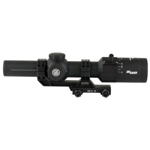Sig Sauer, Tango MSR, Rifle Scope, 1-8X24mm Second Focal Plane, 30mm Maintube, MSR-BDC8 Illuminated MOA Reticle, Black, Includes ALPHA-MSR Cantilvered
