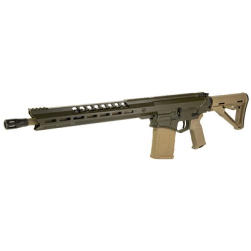 Diamondback Firearms DB10, Semi-automatic, AR, 308 Winchester, 16 Barrel, CNC DBSB-IV Flash Hider, Mid-Length Gas System, Cerakote Finish, Olive Drab Green, Flat Dark Earth Furniture, Magpul MOE K2 Pistol Grip, Magpul MOE Carbine Stock, 15 M-LOK Rail