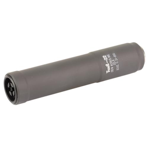 Odin Works, Trail 22, Suppressor, 22LR, 7075 Aluminum Construction, Matte Finish, Black, 1/2X28 Direct Thread, 3.7oz Weight