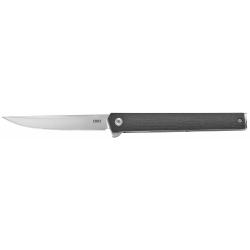CRKT 7097 CEO  3.35 Folding Plain Satin AUS-8A SS Blade/ Black GRN Handle Includes Pocket Clip