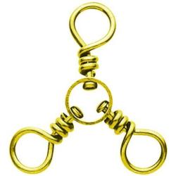 E.CLAW 3-WAY SWIVEL BRASS SZ 1