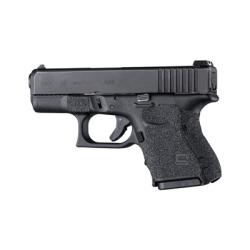 Hogue, Wrapter Grit Adhesive Grip, Matte Finish, Black, For Glock 26, Gen 3