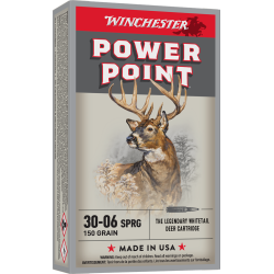 Winchester Power Point Ammunition 30-06 Springfield 150 Grain Power-Point Box of 20
