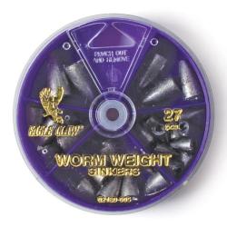 E.CLAW WORM WEIGHT SINKER ASSORTMENT(27)