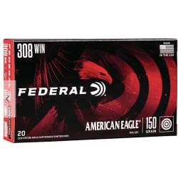 Federal, American Eagle, 308WIN, 150 Grain, Full Metal Jacket