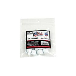 Pro-Shot 3400 Cleaning Patches  22/17/177 Cal Air/Rimfire Rifle 0.75 Cotton Flannel 500 Per Pkg