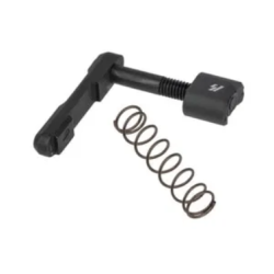 Strike Industries ARSMCBLK Magazine Catch  made of Steel with 6061-T6 Aluminum Release Button & Black Finish for AR-Platform