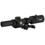 Sig Sauer, Tango MSR, Rifle Scope, 1-8X24mm Second Focal Plane, 30mm Maintube, MSR-BDC8 Illuminated MOA Reticle, Black, Includes ALPHA-MSR Cantilvered