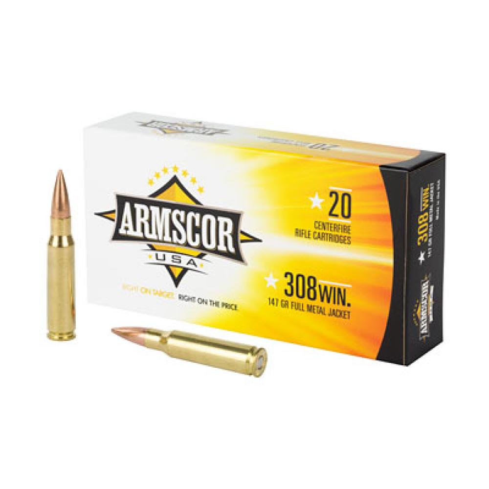 Armscor FAC3081N USA Competition 308 Win 147 gr, Full Metal Jacket (FMJ), 20 Per Box/ 10 Cs