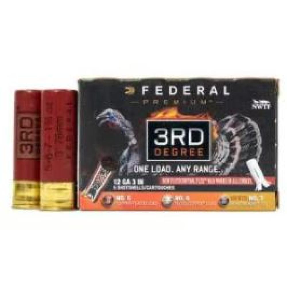 Federal PTDX157567 Premium 3rd Degree 12 Gauge 3 1 3/4 oz 1250 fps Lead, Tungsten 5/6/7 Shot 5 Bx/50