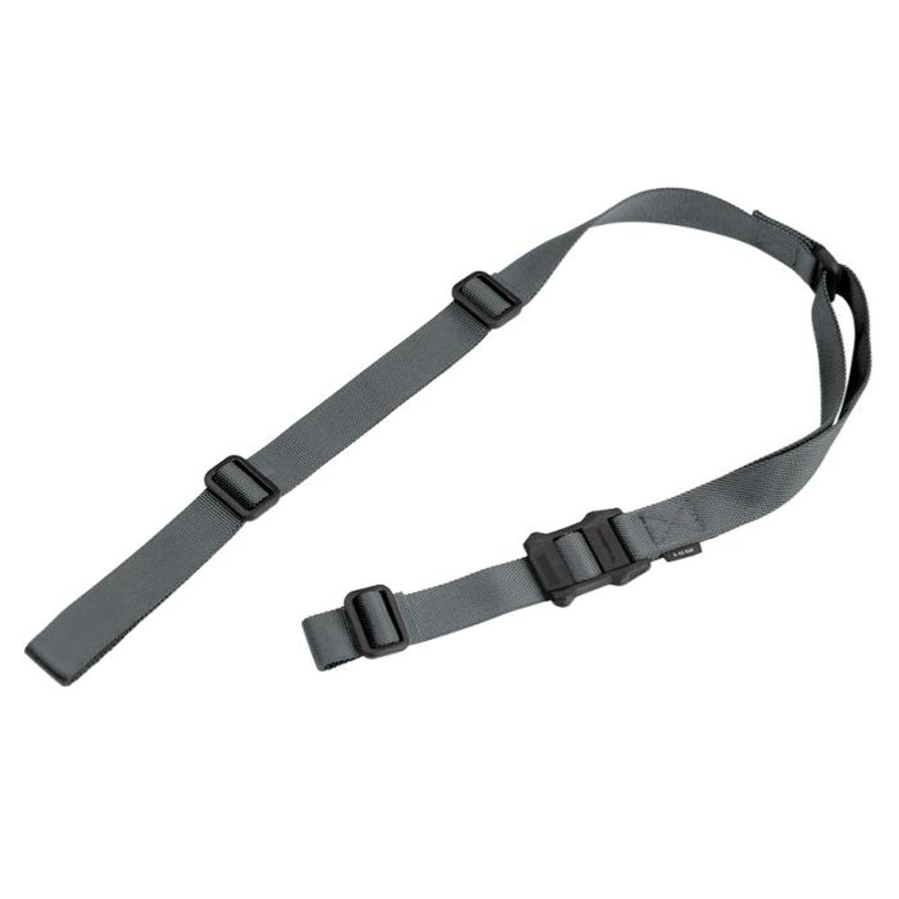 Magpul MAG513-GRY MS1 Sling 1.25 W x 48- 60 L Adjustable Two-Point Gray Nylon Webbing for Rifle