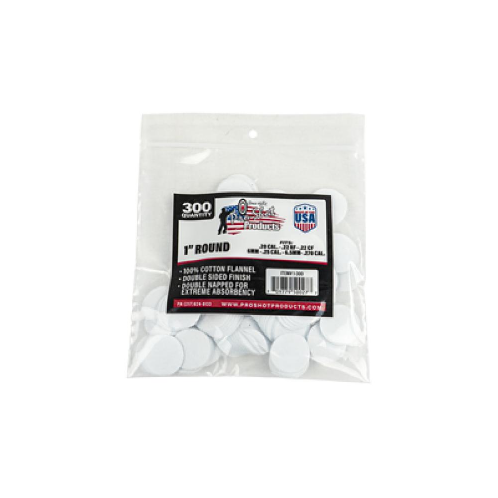 Pro-Shot 1300 Cleaning Patches  22-270 Cal 1 Cotton Flannel 300 Per Bag