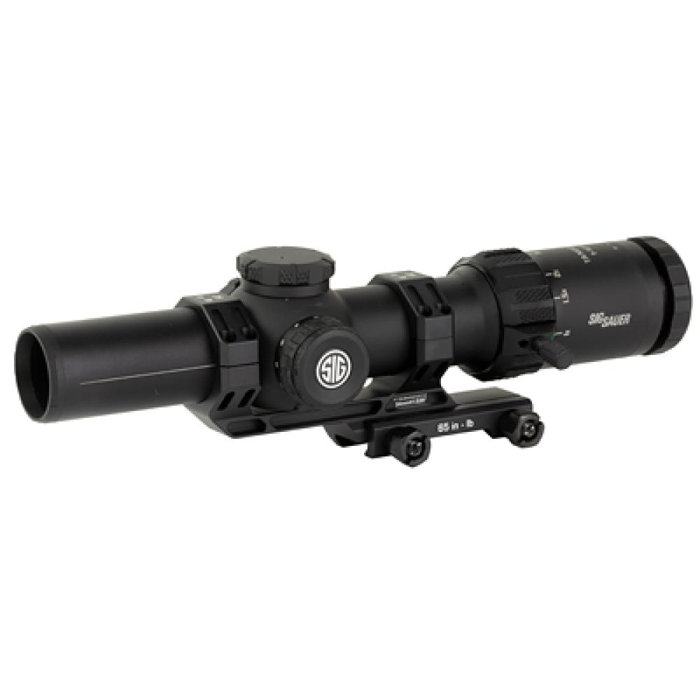 Sig Sauer Electro-Optics SOTM11000 Tango-MSR LPVO Black 1-10x28mm 34mm Tube Illuminated Red MSR BDC10 Reticle Features Throw Lever & ALPHA-MSR Mount