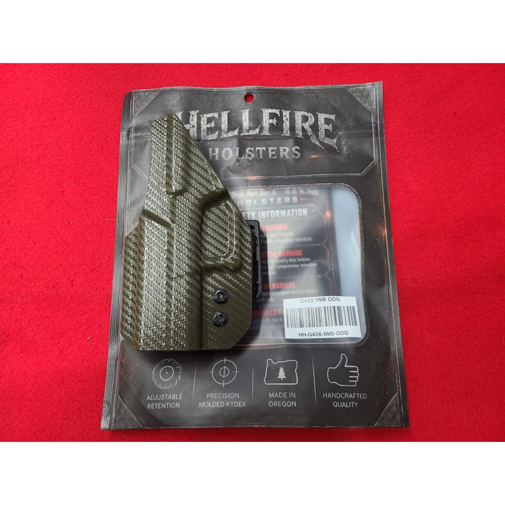 HELLFIRE HOLSTERS Glock 43X IWB OD Green