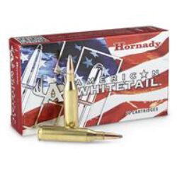 Hornady 8144 American Whitetail  25-06 Rem 117 gr InterLock Boat-Tail Soft Point 20 Per Box/ 10 Cs