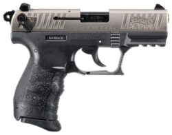 Walther Arms P22 Q 22 LR 10+1 3.42 Steel/Threaded Barrel Nickel Serrated/Steel Slide