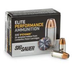 Sig Sauer E380A120 Elite Defense  380 ACP 90 gr 980 fps Jacketed Hollow Point (JHP) 20 Bx/10 Cs