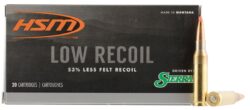 HSM 7MM0810N Low Recoil  7mm-08 Rem 140 gr Orange Polymer Tip 20 Per Box/25 Cs