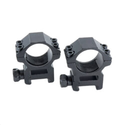 Riton Optics X1M Scope Ring Set  Picatinny/Weaver Medium 1 Tube Matte Black Aluminum
