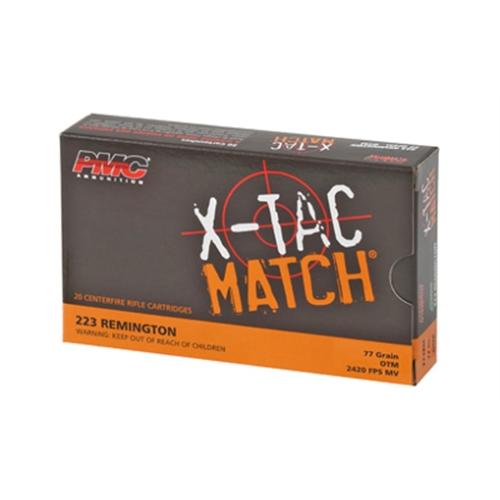 PMC 223XM X-Tac Match Competition 223 Rem 77 gr OTM