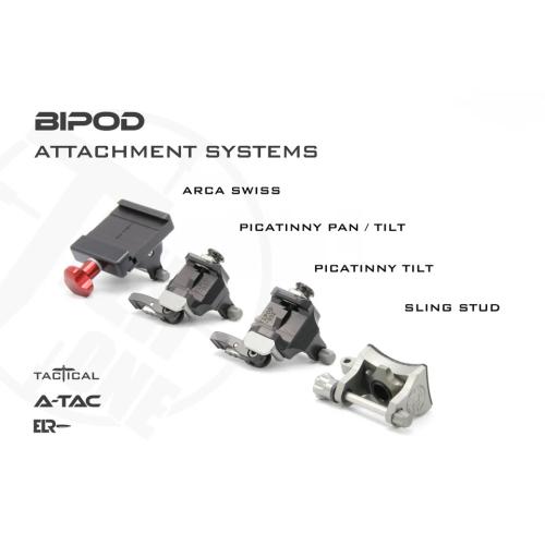 Tier One 180mm Carbon Pan/Tilt Picatinny Bipod