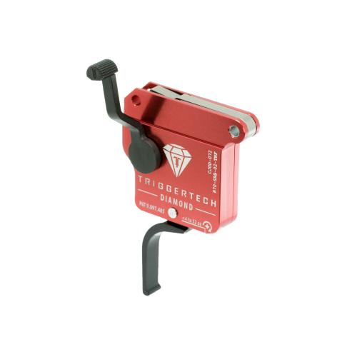 TriggerTech Diamond Without Bolt Release Single-Stage Flat Trigger for Remington 700 Right