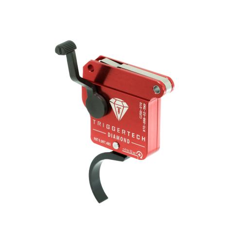 TriggerTech Diamond Without Bolt Release Single-Stage Pro Curved Trigger for Remington 700 Right