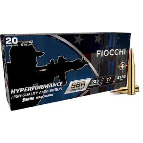 Fiocchi .223 Rem 77 gr 2750 fps