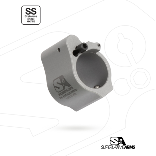 Superlative Arms  Adjustable Gas Block - .750" Set Screw Stainless
