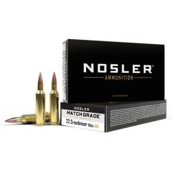 Nosler 51297 Match Grade 22Creedmoor 85gr RDF