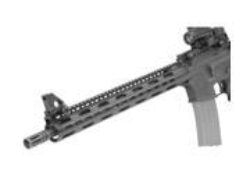 UTG Pro MTU019SS Pro Slim Rail Handguard Free-Floating 15 L Aluminum Material with Black Anodized Finish, KeyMod Slots & Picatinny Rail for AR-15