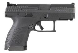 CZ-USA 91560 P-10 S 9mm Luger 3.50 12+1 Overall Black Finish with Inside Railed Steel Slide, Interchangeable Backstrap Grip, Reversible Mag Release & Picatinny Rail