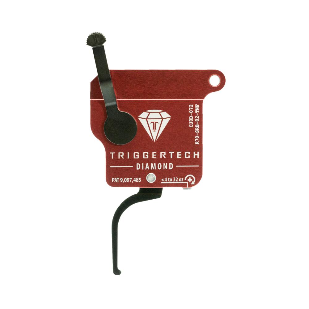 TriggerTech Diamond Without Bolt Release Single-Stage Flat Trigger for Remington 700 Right