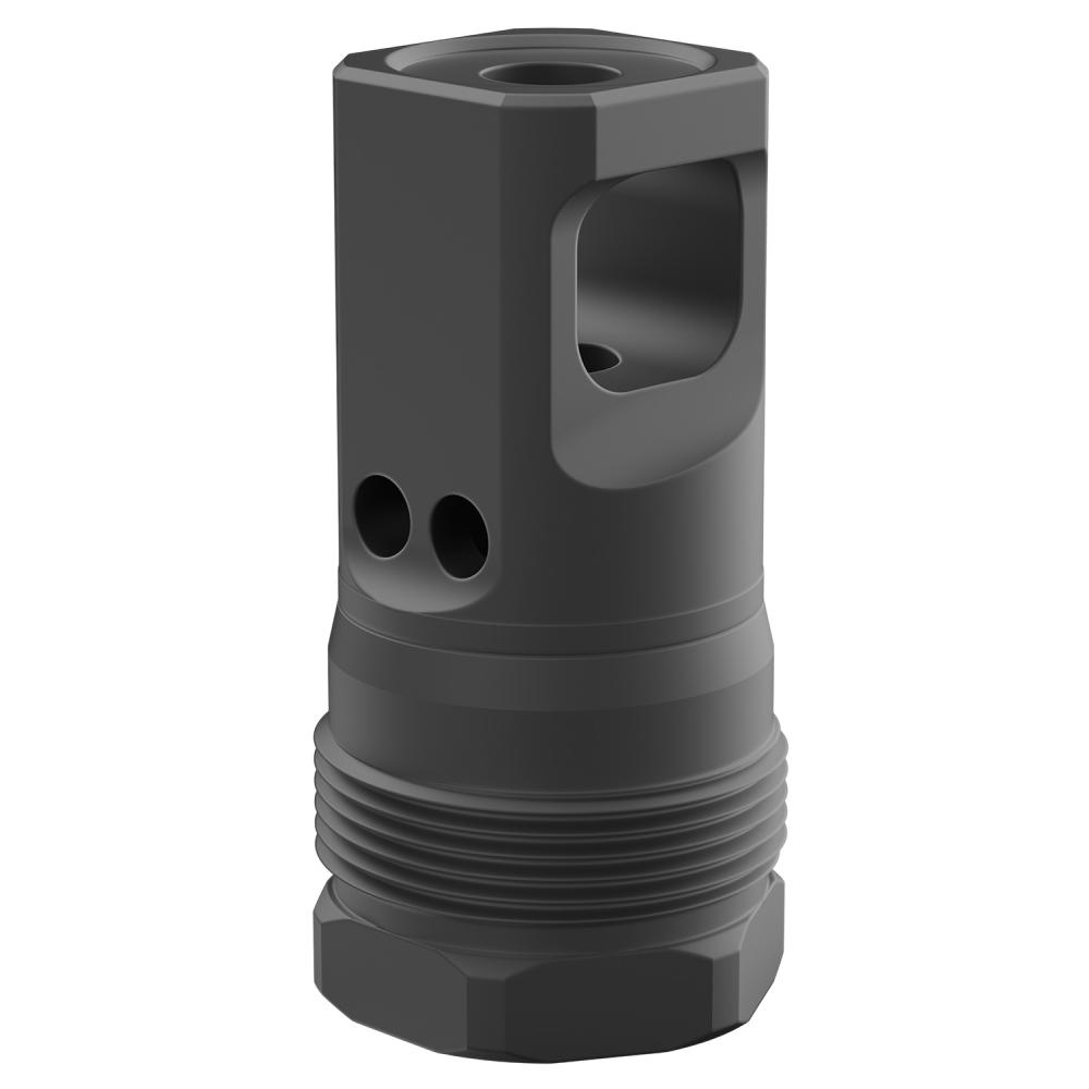 Breek Arms Plan B Echo Single-Port Muzzle Brake .223/5.56 1/2x28 Thread Black