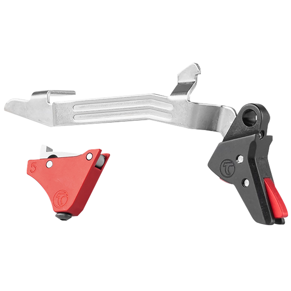 Timney Triggers Alpha Competition 9mm Red Straight Trigger