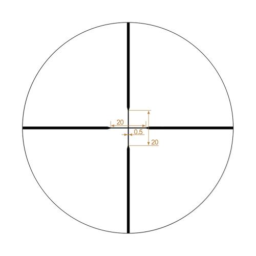 Riton Optics 3P416ASD23 3 Primal Black 4-16x44mm 30mm Tube Thick Duplex Reticle