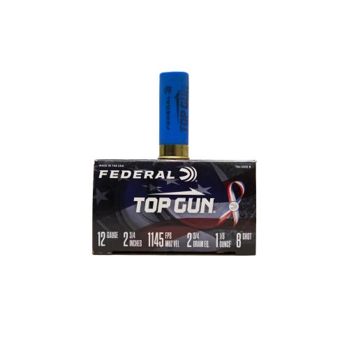 Federal TGL 12US8 Top Gun 12Gauge 2.75" 1 1/8oz 8 Shot 25 per box