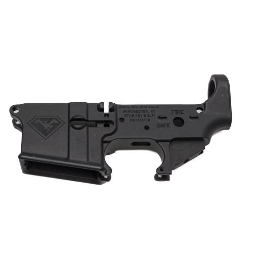 Doublestar Corp., Stripped Lower, STAR-15, Semi-automatic, 223 Remington/5.56 NATO, Anodized Finish, Black