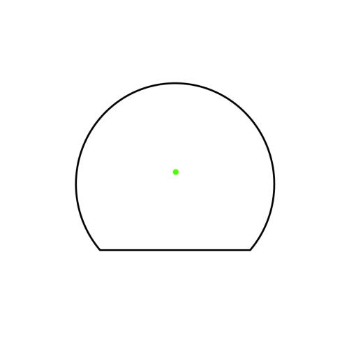 Trijicon SRO Green Dot 2.5MOA Black