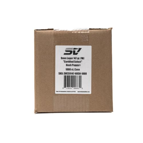 Super Vel 9mm 147gr "Certified Select" 1000ct Case Bagged