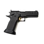 Atlas Gun Works Apollo V3 Right Handed All DLC BLK, Flat Medium Gold Trigger, Large Hand Magwell, Right Handed Bias Shielded Safety, SRO/RMR Plate