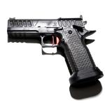 Atlas Gun Works NYX V3 Right Handed All DLC BLK, Flat Red Medium Trigger, Large Hands Magwell, Shielded Ambi Safety