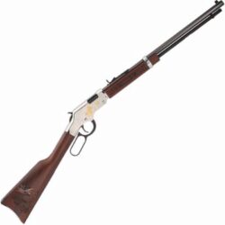 Henry H004AR Golden Boy American Rodeo Tribute 22 Short Caliber with 16 LR/21 Short Capacity, 20 Octagon Barrel, Nickel-Plated Metal Finish & American Walnut Stock Right Hand